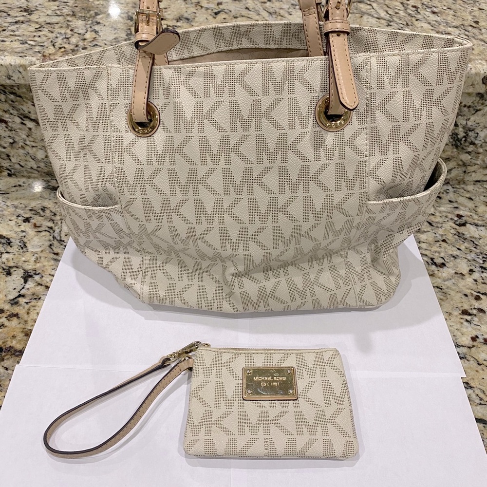Michael Kors Logo Purse and Wristlet